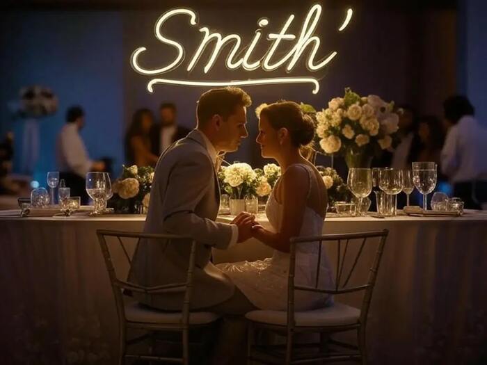 Custom Neon Sign for Wedding